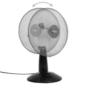 Ventilator de masă cu 3 viteze, negru, 30 cm, 40 w, 6 image