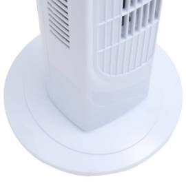 Ventilator turn cu telecomandă și temporizator alb Φ24x80 cm, 6 image