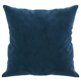 Perne decorative, 2 buc., albastru, 40x40 cm, catifea, 4 image