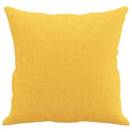 Perne decorative, 2 buc., galben deschis, 40x40 cm, 4 image