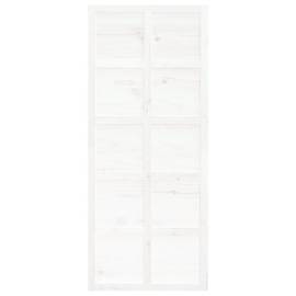 Ușă de hambar, alb, 90x1,8x214 cm, lemn masiv de pin, 4 image