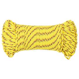 Frânghie de barcă, galben, 3 mm, 50 m, polipropilenă, 3 image