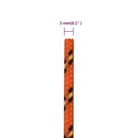 Frânghie de barcă, portocaliu, 3 mm, 25 m, polipropilenă, 6 image