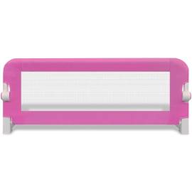 Balustradă de siguranță pentru pat de copil, roz, 102x42 cm, 3 image