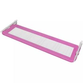 Balustradă de siguranță pentru pat de copil, roz, 150x42 cm, 4 image