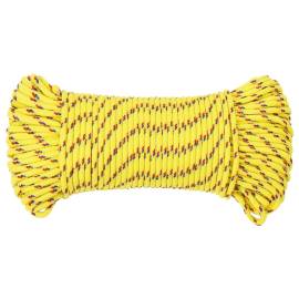 Frânghie de barcă, galben, 5 mm, 100 m, polipropilenă, 3 image