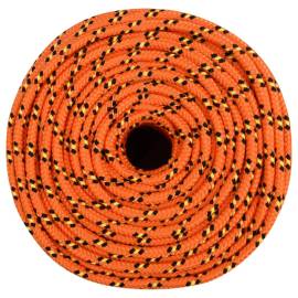 Frânghie de barcă, portocaliu, 8 mm, 50 m, polipropilenă, 3 image