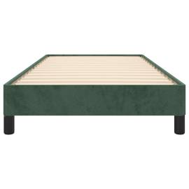Cadru de pat, verde închis, 80x200 cm, catifea, 5 image