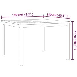 Set de masă pentru grădină, lemn masiv de tec, 3 piese, 11 image