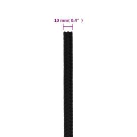 Frânghie de lucru, negru, 10 mm, 100 m, poliester, 6 image
