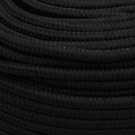 Frânghie de lucru, negru, 10 mm, 100 m, poliester, 4 image