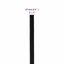 Frânghie de lucru, negru, 10 mm, 25 m, poliester, 6 image