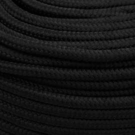 Frânghie de lucru, negru, 6 mm, 50 m, poliester, 4 image
