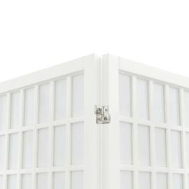 Paravan pliabil cu 4 panouri, stil japonez, alb, 160x170 cm, 6 image