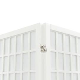 Paravan pliabil cu 5 panouri, stil japonez, alb, 200x170 cm, 6 image