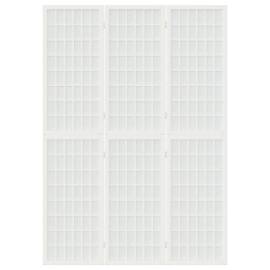 Paravan pliabil de cameră 3 panouri alb 120x170 cm stil japonez, 3 image