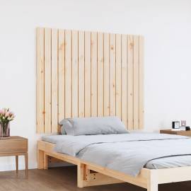 Tăblie de pat pentru perete, 108x3x90 cm, lemn masiv de pin, 3 image