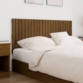 Tăblie de pat pentru perete, maro miere, 140x3x60 cm, 3 image