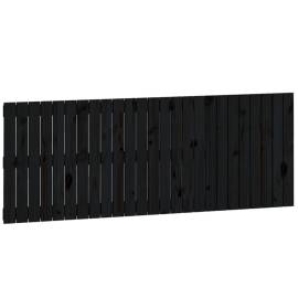 Tăblie de pat pentru perete, negru, 159,5x3x60 cm, 2 image