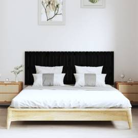 Tăblie de pat pentru perete, negru, 159,5x3x60 cm, 3 image