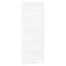 Ușă de hambar, alb, 80x1,8x204,5 cm, lemn masiv de pin, 2 image