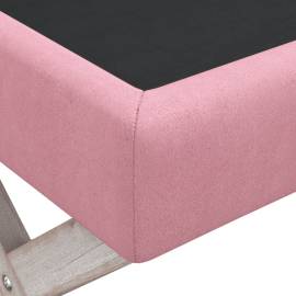 Taburet de depozitare, roz, 45x45x49 cm, catifea, 5 image