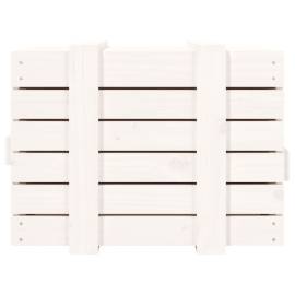 Cutie de depozitare, alb, 58x40,5x42 cm, lemn masiv de pin, 7 image