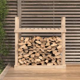 Rastel pentru lemne de foc, 110x35x108,5 cm, lemn masiv de pin, 3 image