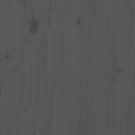 Jardinieră, gri, 80x80x27 cm, lemn masiv de pin, 6 image