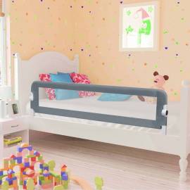 Balustradă de protecție pat copii, gri, 150 x 42 cm, poliester