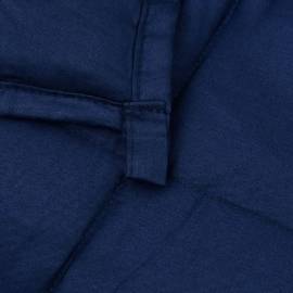 Pătură cu greutăți, albastru, 155x220 cm, 7 kg, material textil, 5 image