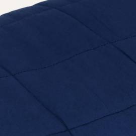 Pătură cu greutăți, albastru, 200x225 cm, 13 kg, textil, 4 image