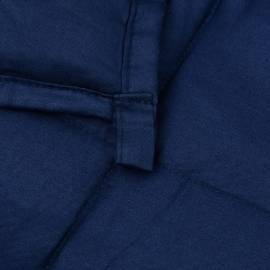 Pătură cu greutăți, albastru, 200x225 cm, 13 kg, textil, 5 image