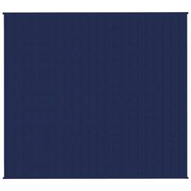 Pătură cu greutăți, albastru, 200x225 cm, 9 kg, material textil, 2 image