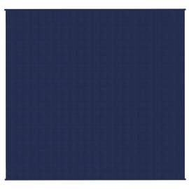 Pătură cu greutăți, albastru, 220x235 cm, 15 kg, textil, 2 image