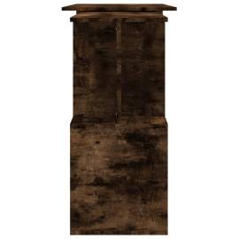 Birou de colț, stejar fumuriu, 200x50x76 cm, lemn prelucrat, 7 image