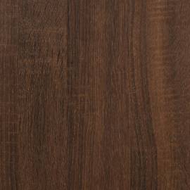 Birou de colț, stejar maro, 200x50x76 cm, lemn prelucrat, 8 image