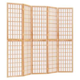 Paravan pliabil de cameră, 5 panouri, 200x170 cm, stil japonez, 2 image