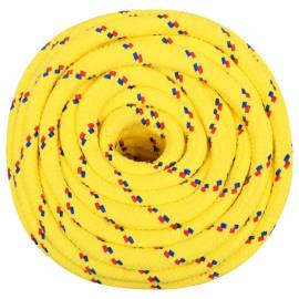 Frânghie de barcă, galben, 16 mm, 250 m, polipropilenă, 3 image