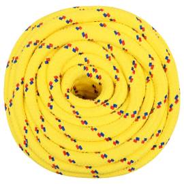Frânghie de barcă, galben, 16 mm, 50 m, polipropilenă, 3 image