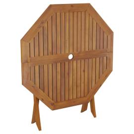 Masă de grădină pliabilă, 90x75 cm, lemn masiv de acacia, 6 image