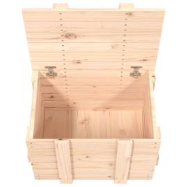 Cutie de depozitare, 58x40,5x42 cm, lemn masiv de pin, 9 image