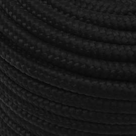 Frânghie de lucru, negru, 14 mm, 250 m, poliester, 4 image