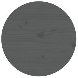 Măsuță de cafea, gri, Ø 55x60 cm, lemn masiv de pin, 6 image