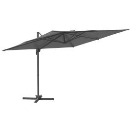 Umbrelă în consolă, stâlp din aluminiu, antracit, 300x300 cm, 2 image