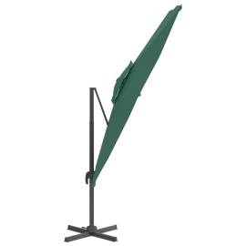Umbrelă dublă în consolă, verde, 400x300 cm, 4 image