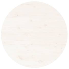 Măsuță de cafea, alb, Ø 55x45 cm, lemn masiv de pin, 6 image
