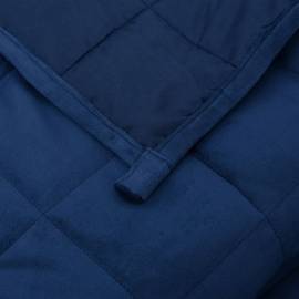 Pătură cu greutăți, albastru, 120x180 cm, 5 kg, material textil, 5 image