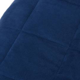 Pătură cu greutăți, albastru, 150x200 cm, 7 kg, material textil, 4 image