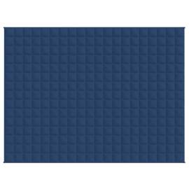 Pătură cu greutăți, albastru, 150x200 cm, 7 kg, material textil, 2 image